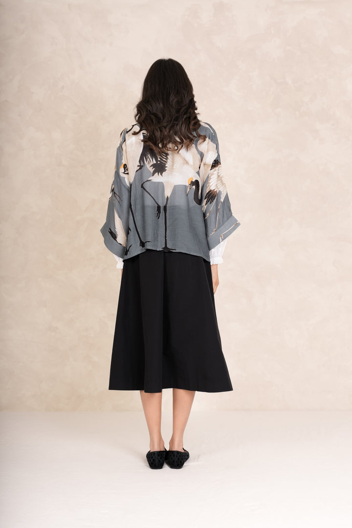 Stork Slate Kimono