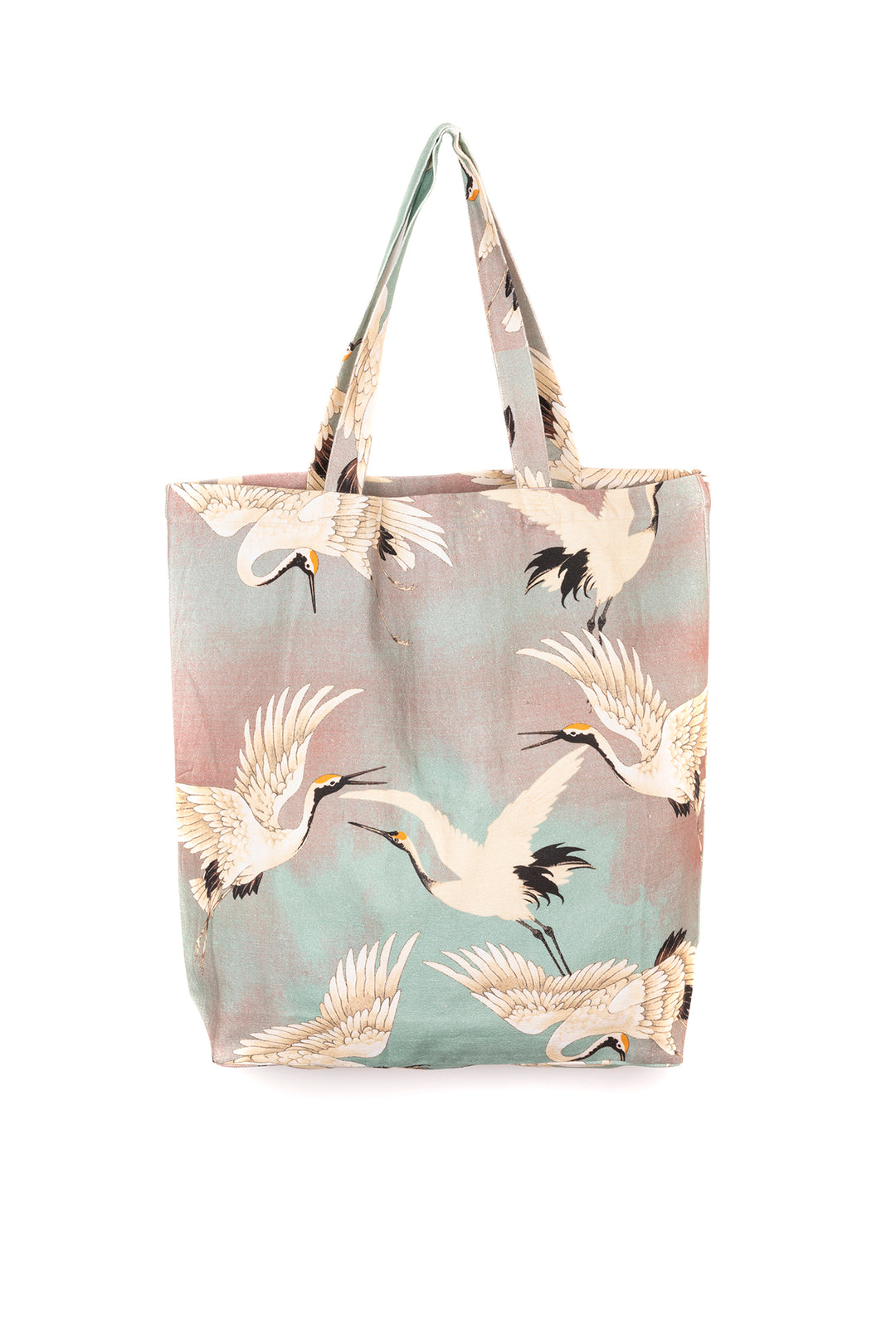 Stork Aqua Canvas Bag