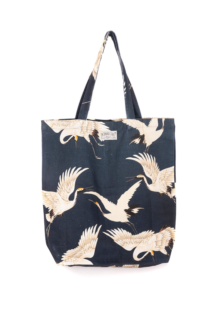 Stork Charcoal Canvas Bag - One Hundred Stars