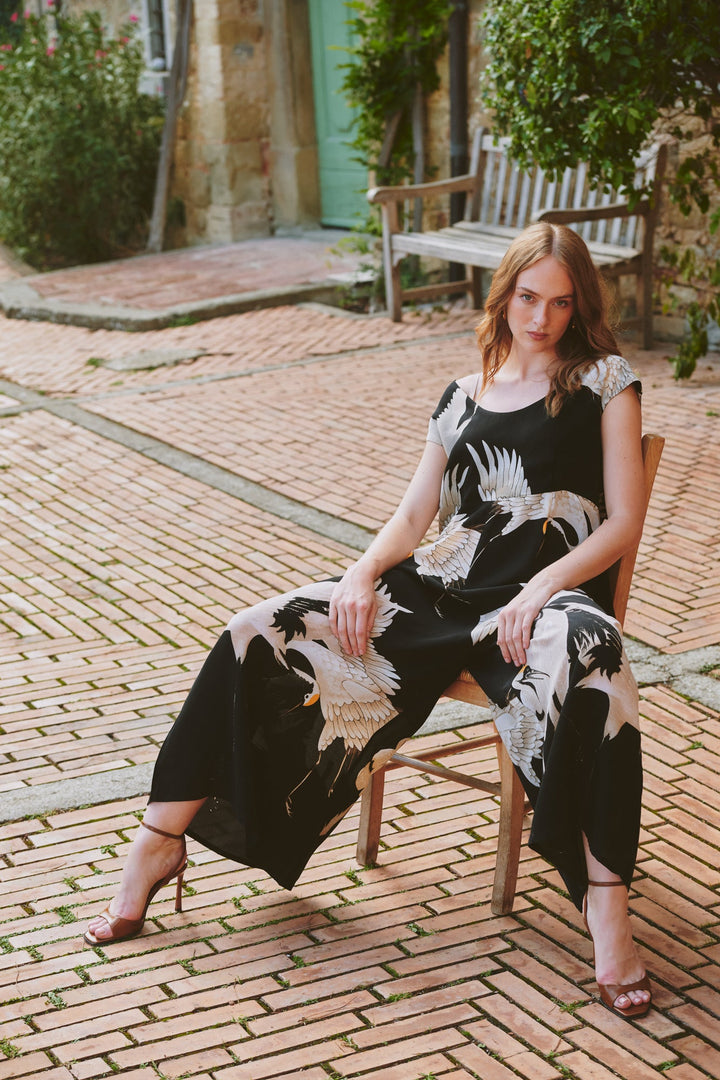 Stork Black Jumpsuit - One Hundred Stars