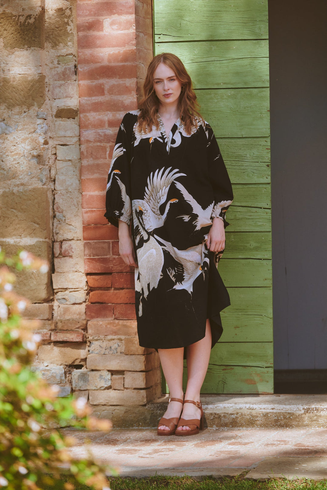 Stork Black Raglan Dress - One Hundred Stars