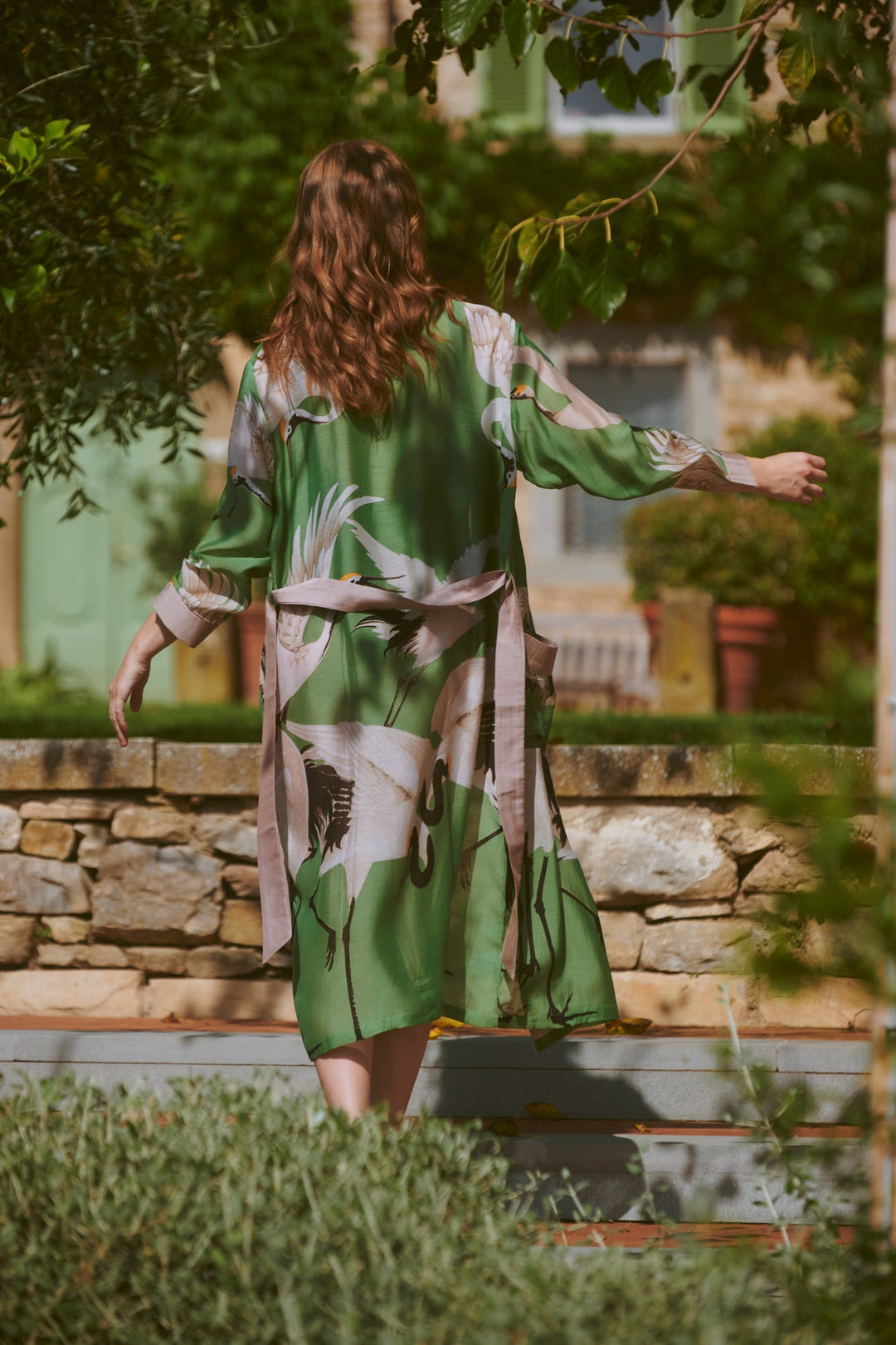 Stork Pea Green Gown - One Hundred Stars