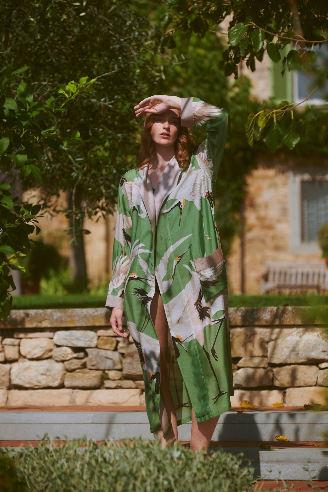 Stork Pea Green Gown - One Hundred Stars