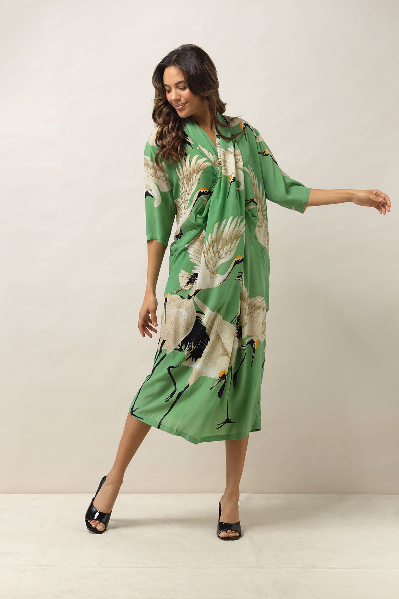 Pea green outlet dress