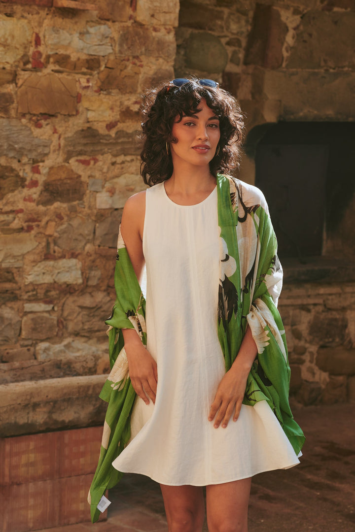 Stork Pea Green Scarf - One Hundred Stars