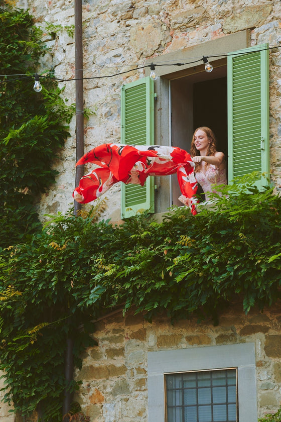 Stork Scarlet Scarf