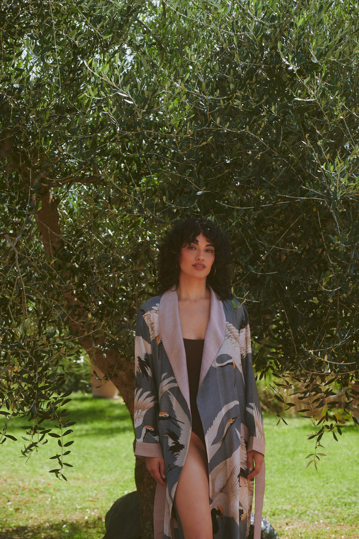 Stork Slate Grey Gown - One Hundred Stars