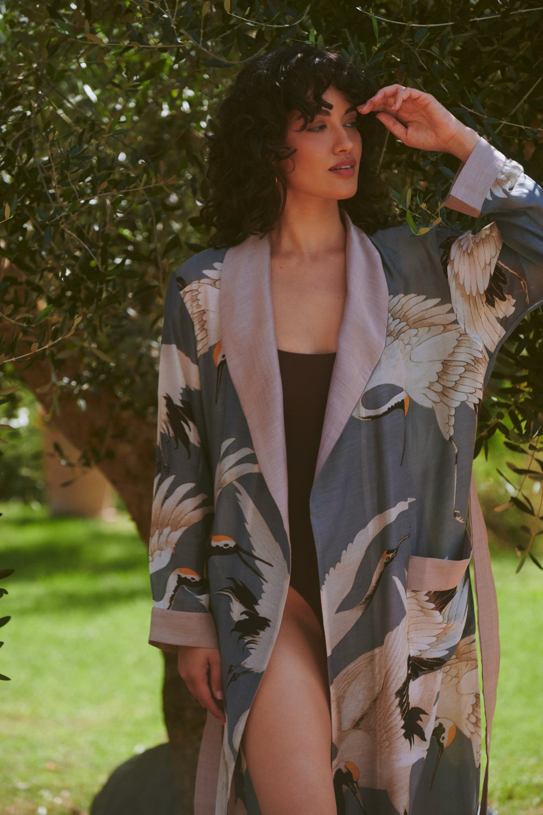 Stork Slate Grey Gown - One Hundred Stars