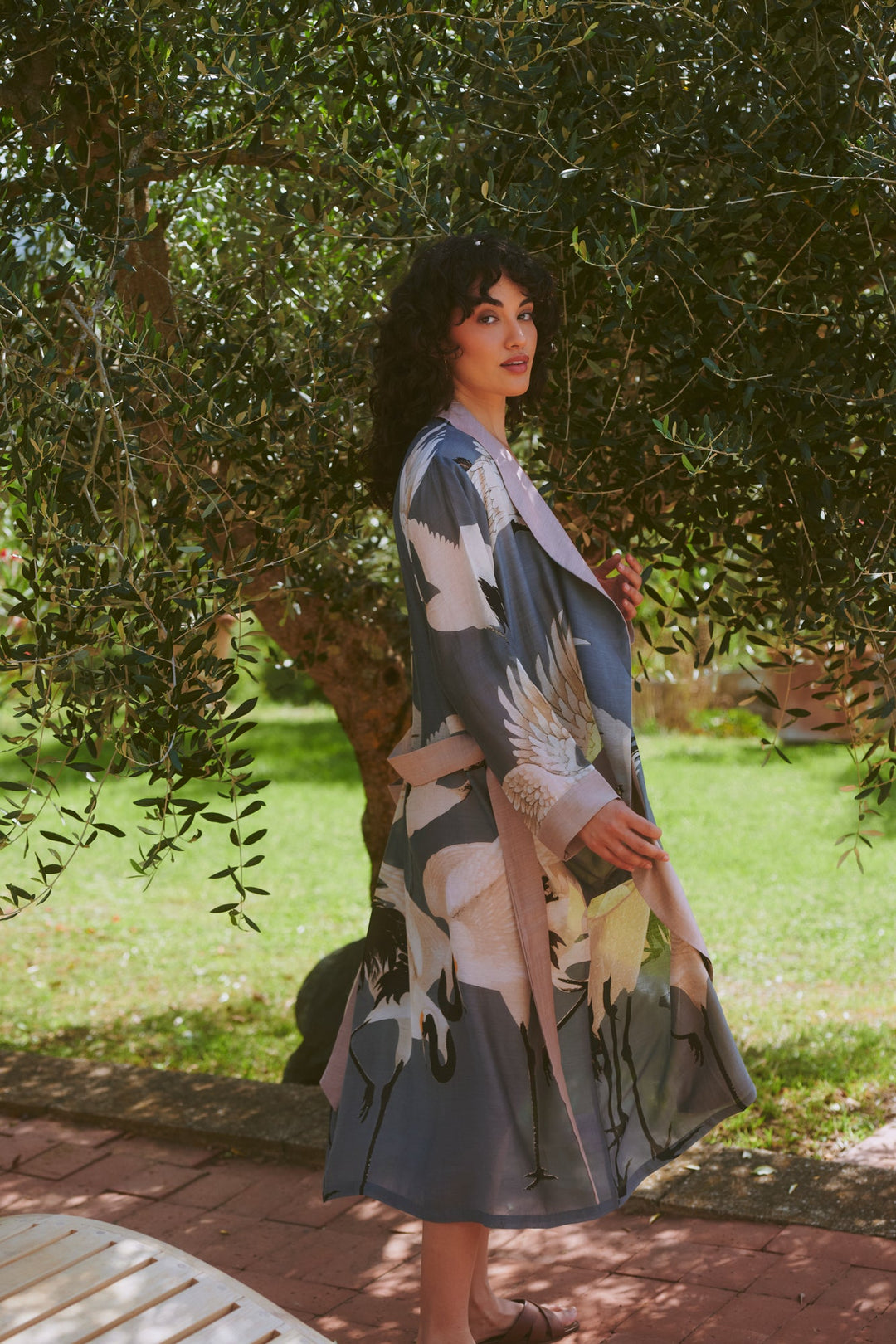 Stork Slate Grey Gown - One Hundred Stars