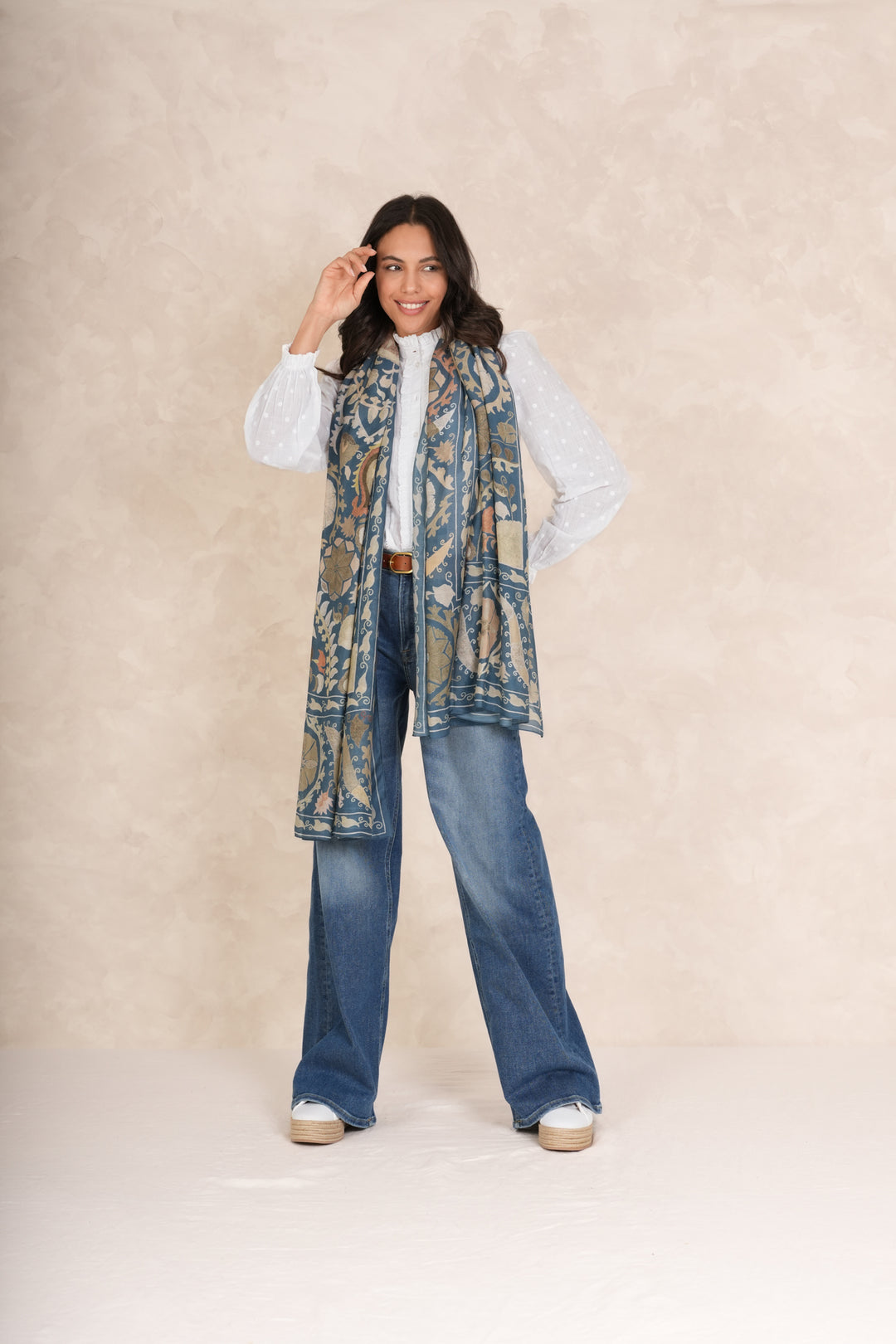 Susani Blue Scarf