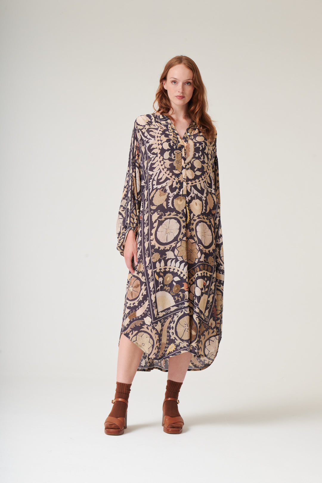 Susani Charcoal Crepe Darcy Dress - One Hundred Stars
