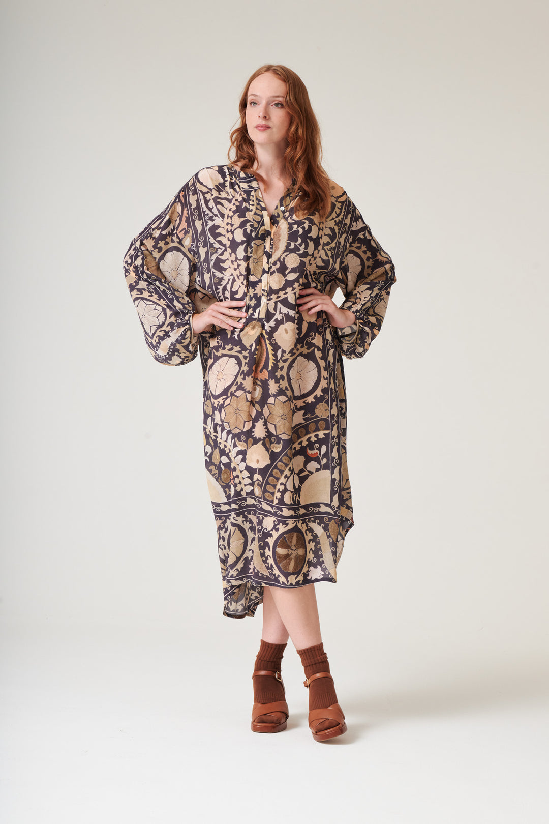 Susani Charcoal Crepe Darcy Dress - One Hundred Stars
