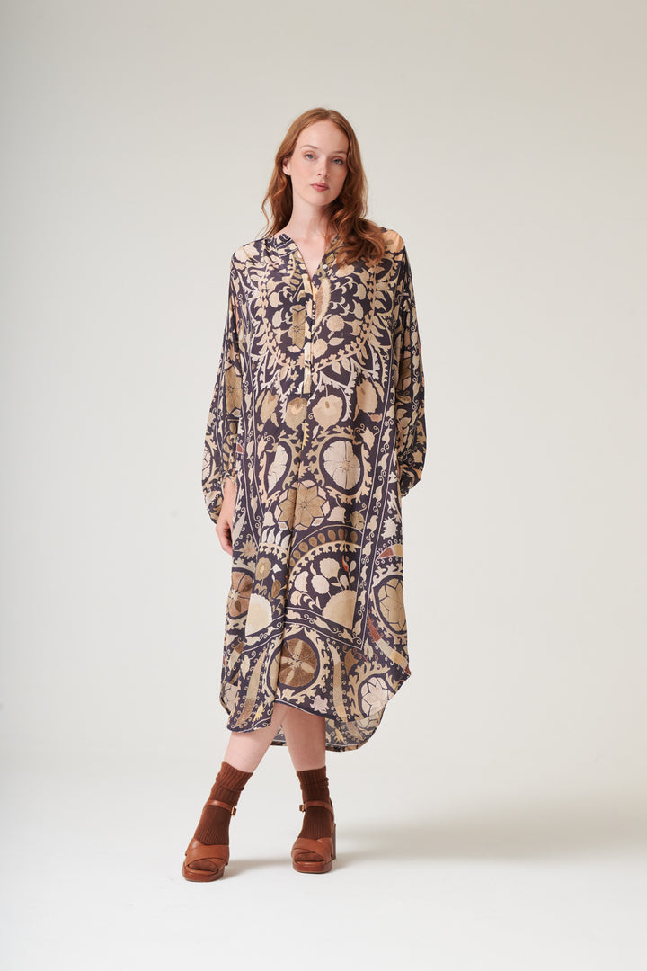 Susani Charcoal Crepe Darcy Dress - One Hundred Stars