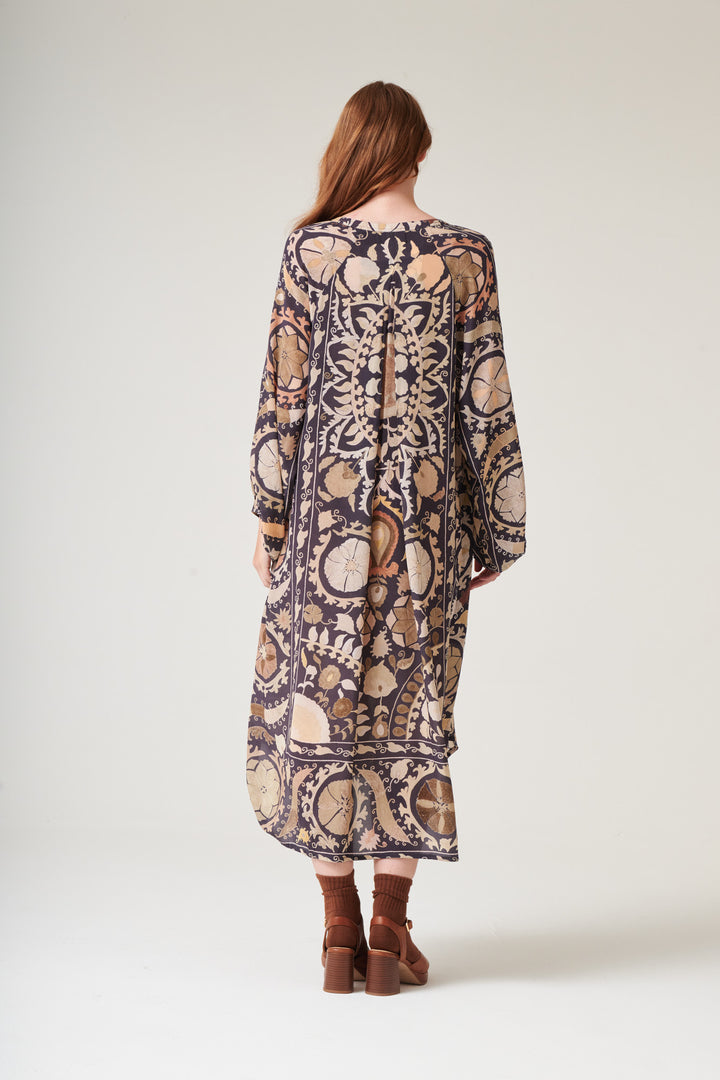 Susani Charcoal Crepe Darcy Dress - One Hundred Stars