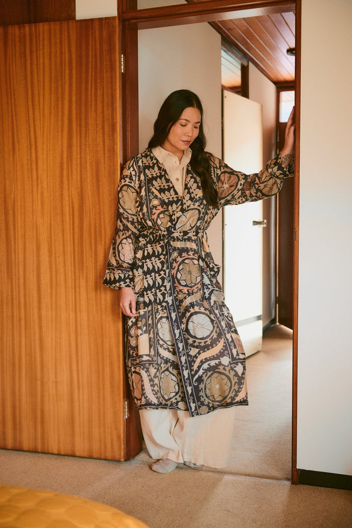 Susani Charcoal Gown - One Hundred Stars