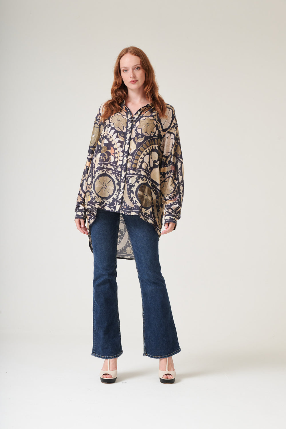 Susani Charcoal Oversized Shirt - One Hundred Stars