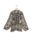 Susani Charcoal PussyBow Blouse