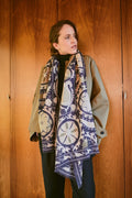 Susani Charcoal Wool Scarf