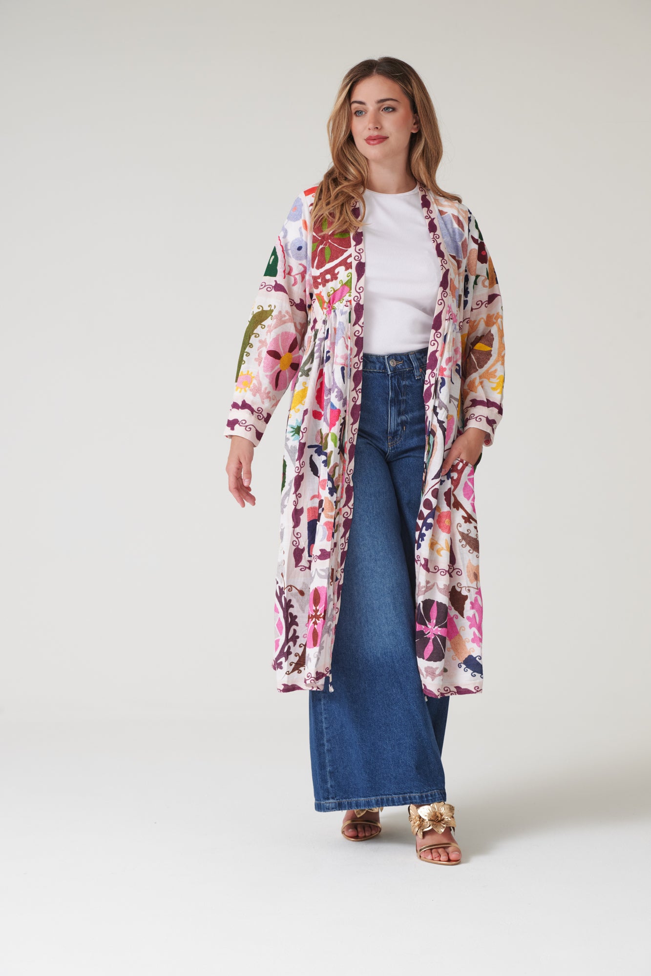 Susani Pink Duster Jacket – One Hundred Stars