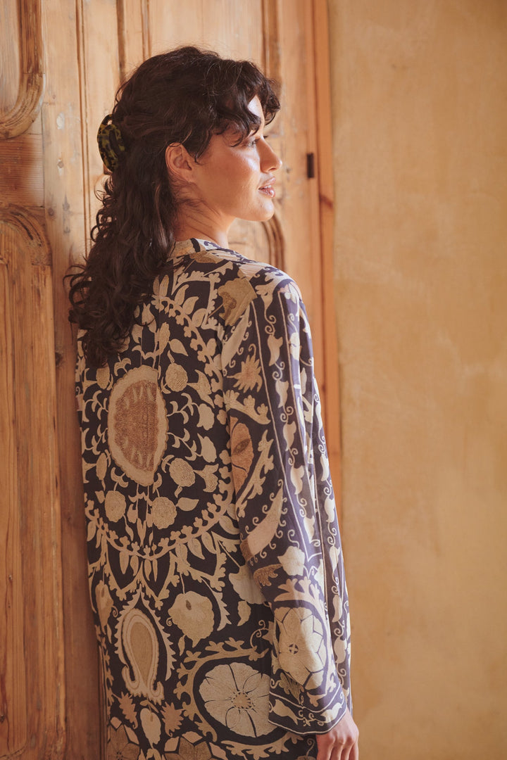 Susani Charcoal Midi Dress - One Hundred Stars