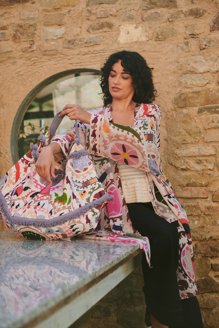 Susani Pink Slouch Bag - One Hundred Stars