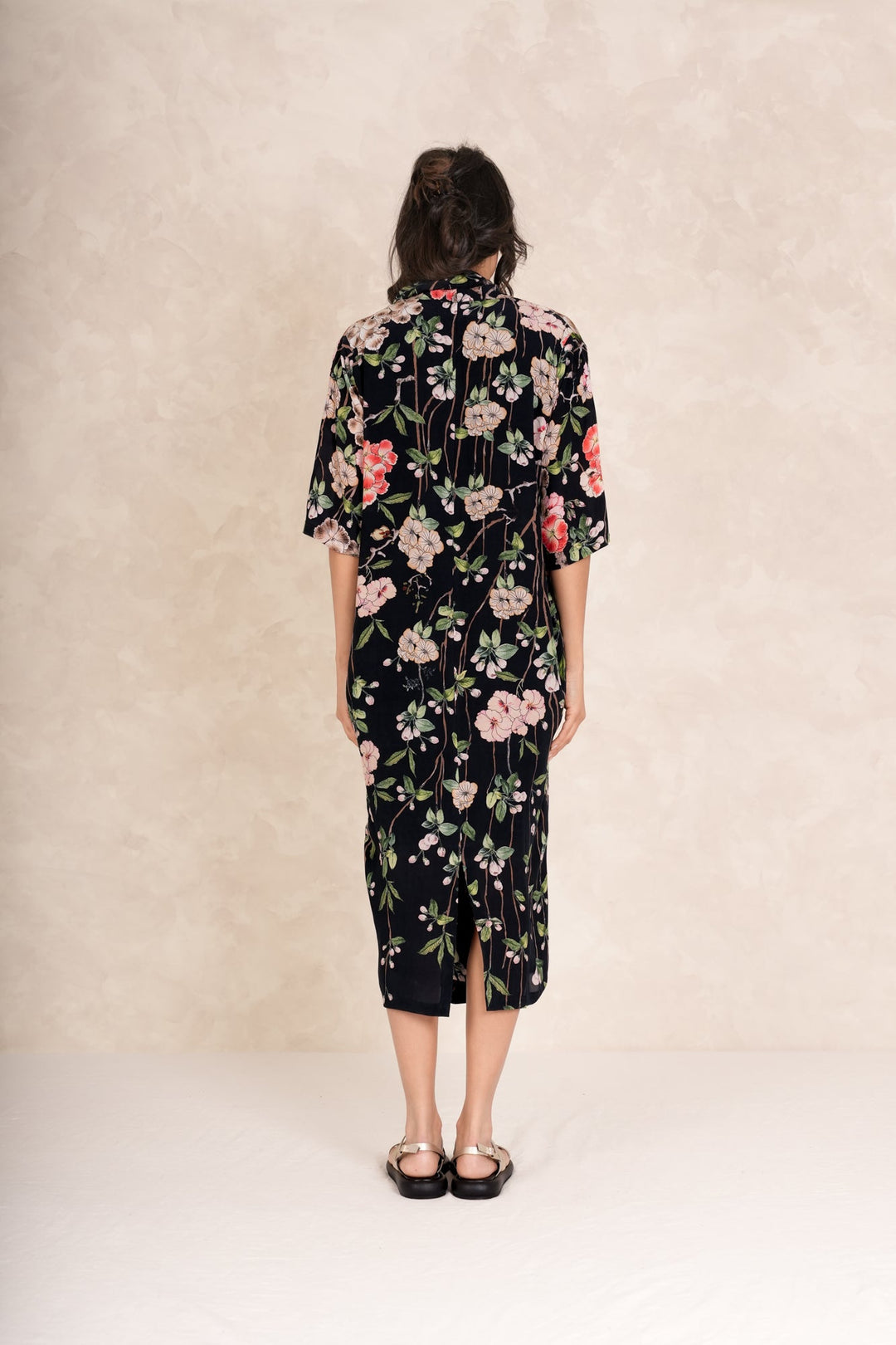 Trailing Blossom Black Rachel Dress - One Hundred Stars