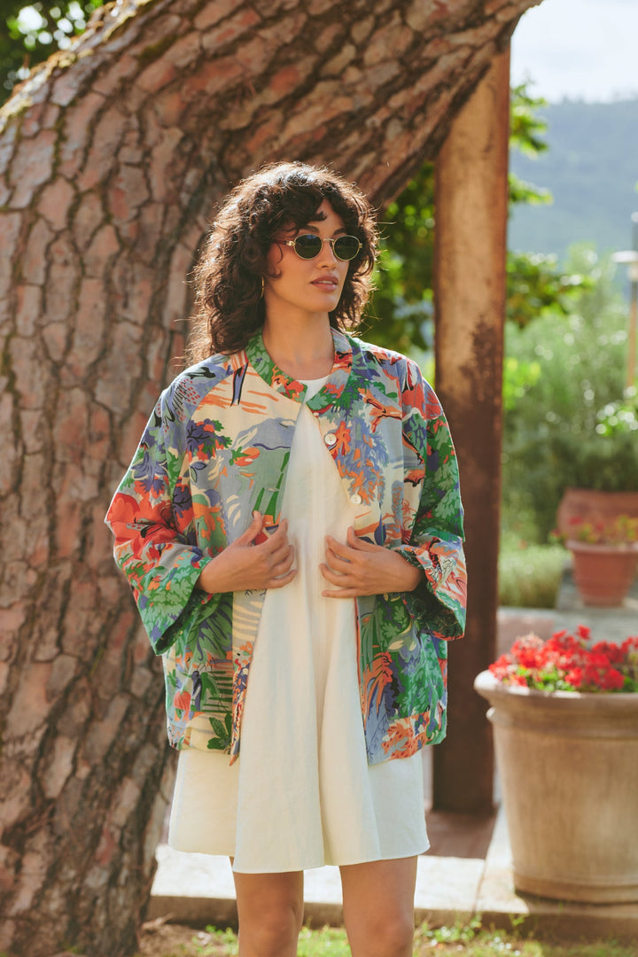 Tropicana Blue Summer Jacket - One Hundred Stars