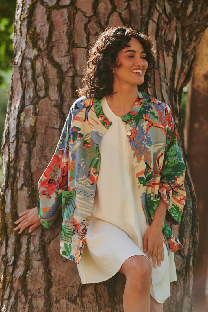 Tropicana Blue Summer Jacket - One Hundred Stars