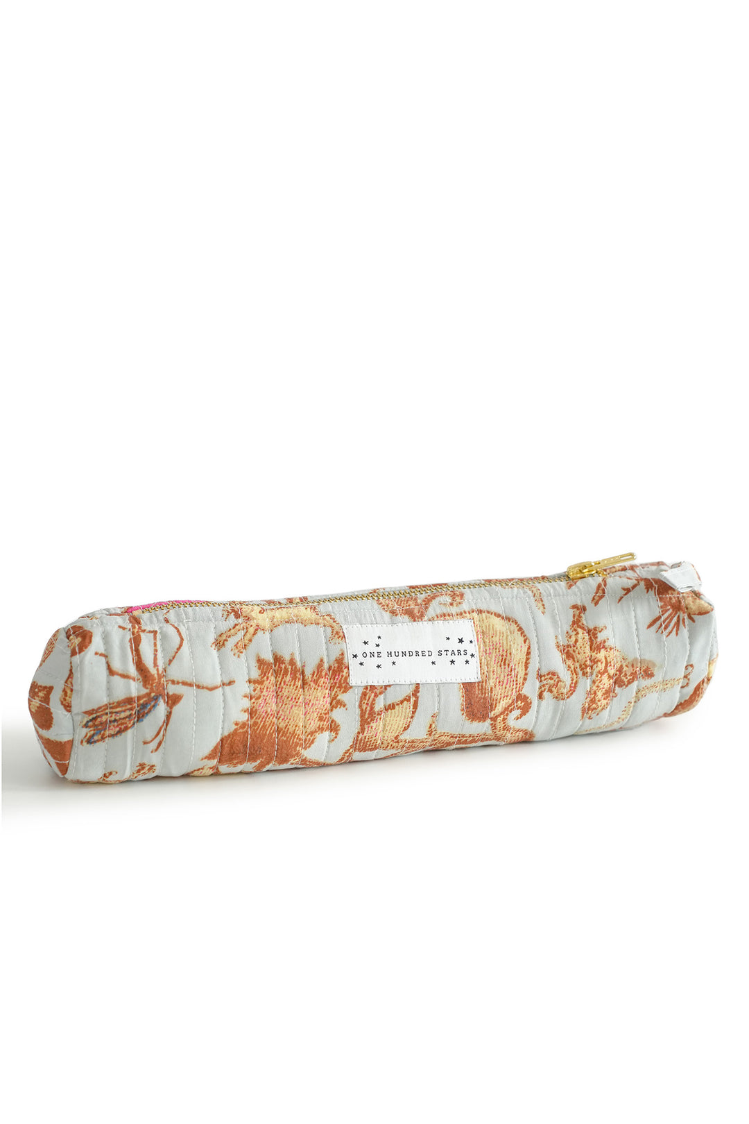 Tudor Rose Grey Pencil Case - One Hundred Stars