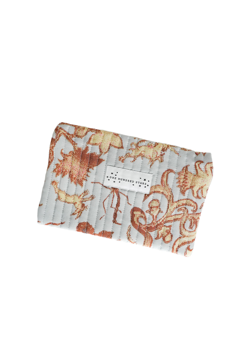 Tudor Rose Grey Pencil Pouch - One Hundred Stars