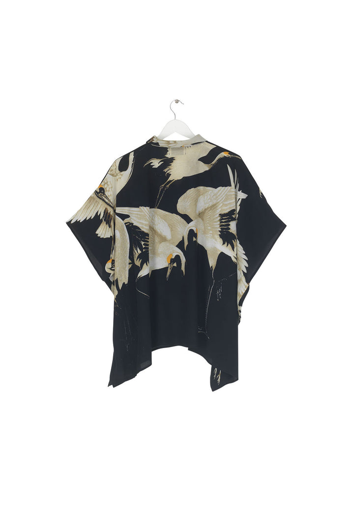 Stork Black Tunic Top