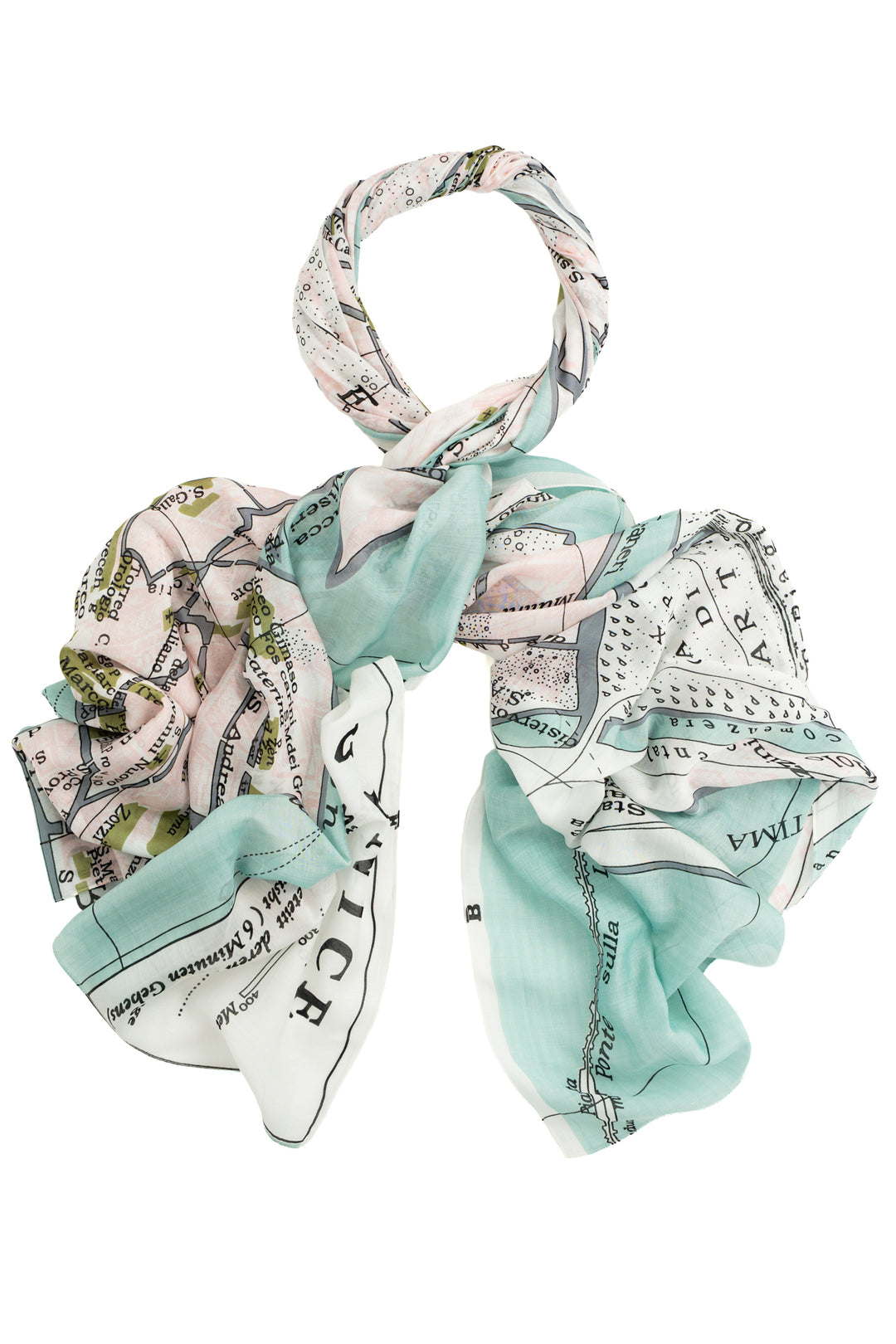 Venice Map Scarf - One Hundred Stars