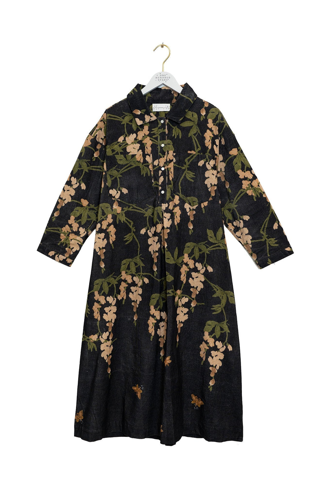 Wisteria Black Pocket Dress - One Hundred Stars