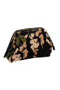 Wisteria Black Velvet Pouch