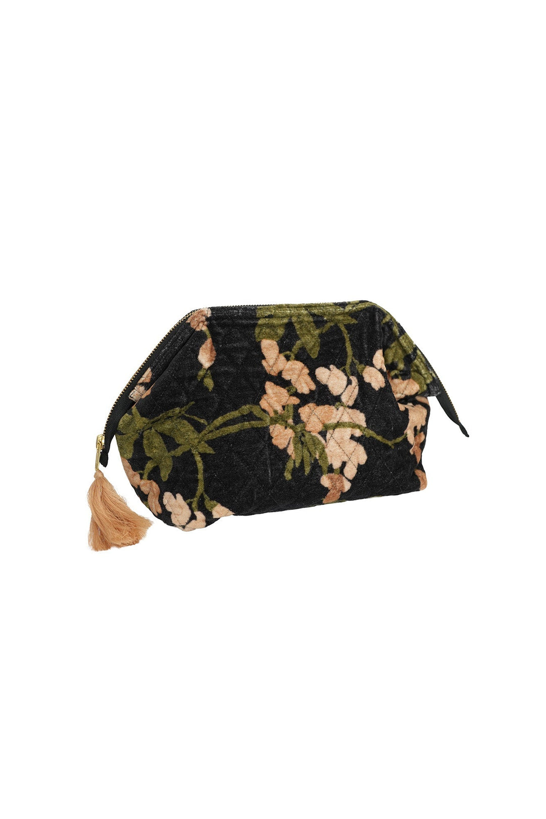 Wisteria Black Velvet Pouch - One Hundred Stars