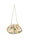 Wisteria Lilac Kiss Lock Clutch Bag