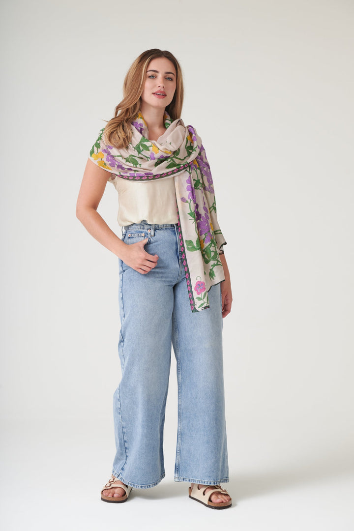 Wisteria Lilac Scarf - One Hundred Stars