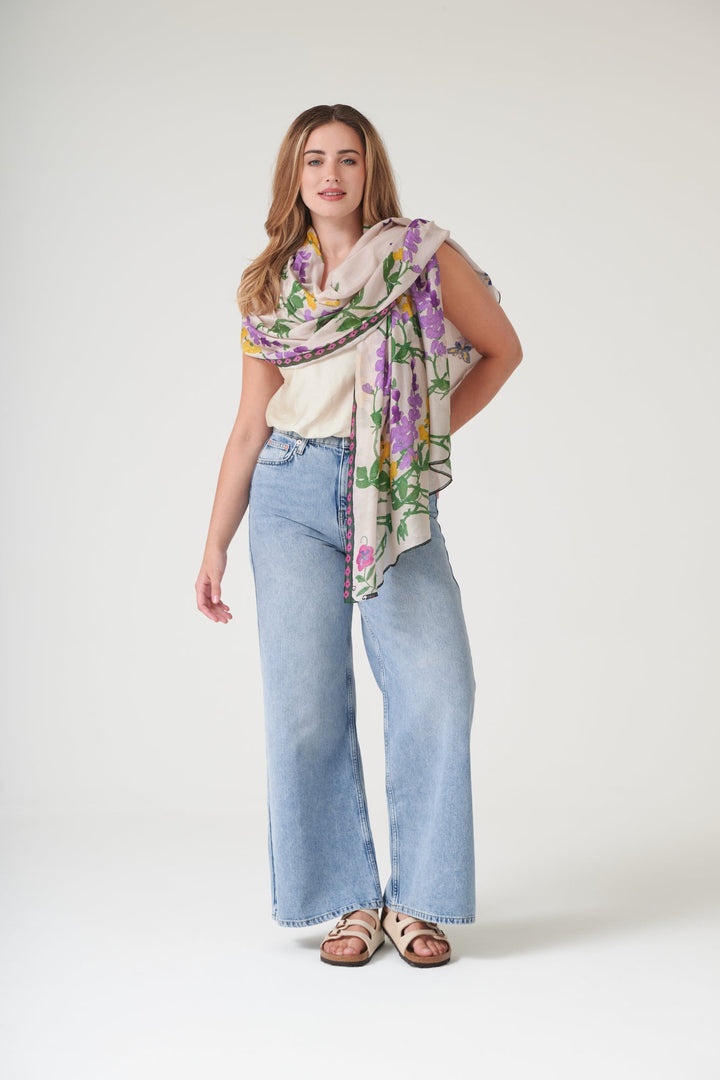 Wisteria Lilac Scarf - One Hundred Stars