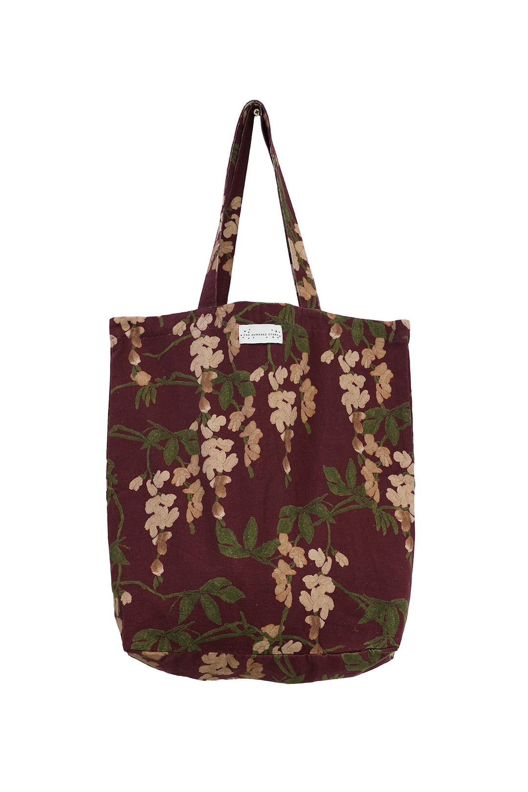 Wisteria Plum Canvas Bag - One Hundred Stars