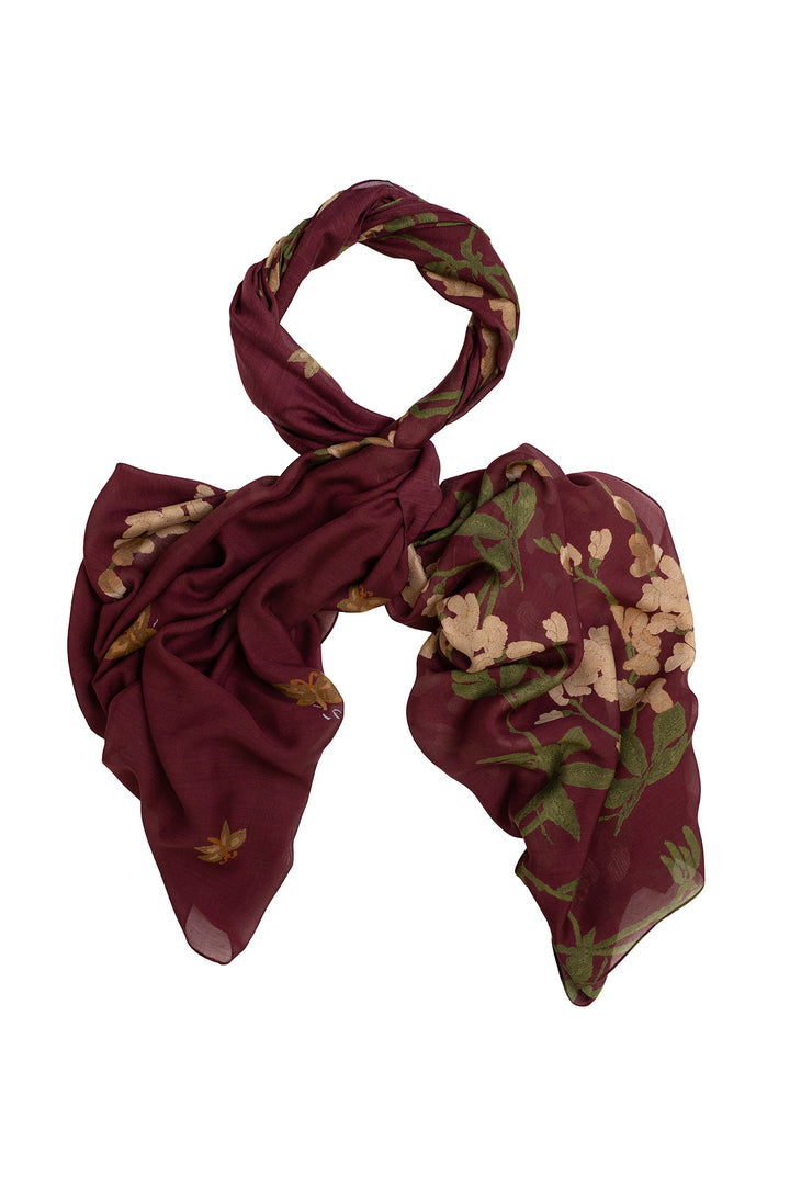 Wisteria Plum Scarf - One Hundred Stars