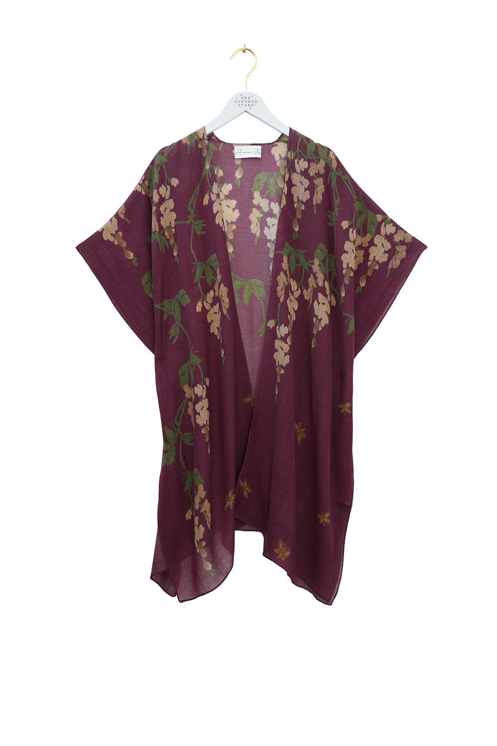 Wisteria Plum Wool Throwover - One Hundred Stars
