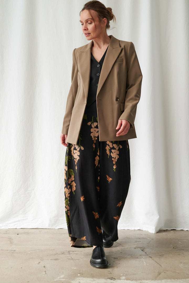 Wisteria Black Palazzo Pants - One Hundred Stars