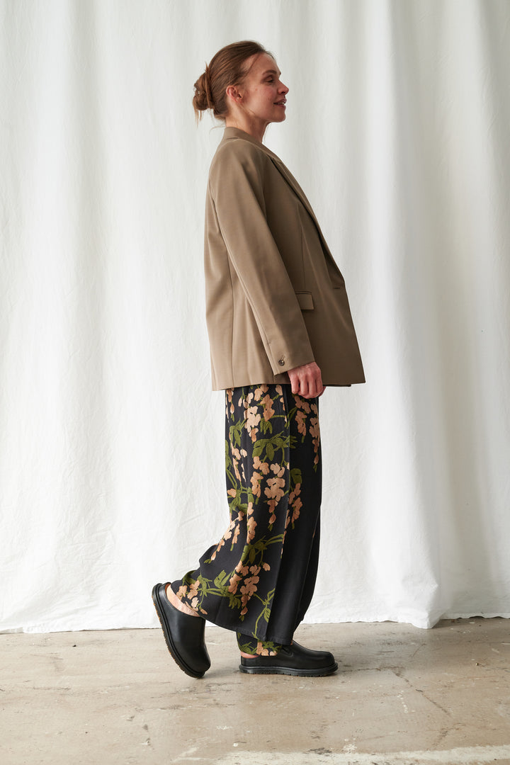 Wisteria Black Palazzo Pants - One Hundred Stars