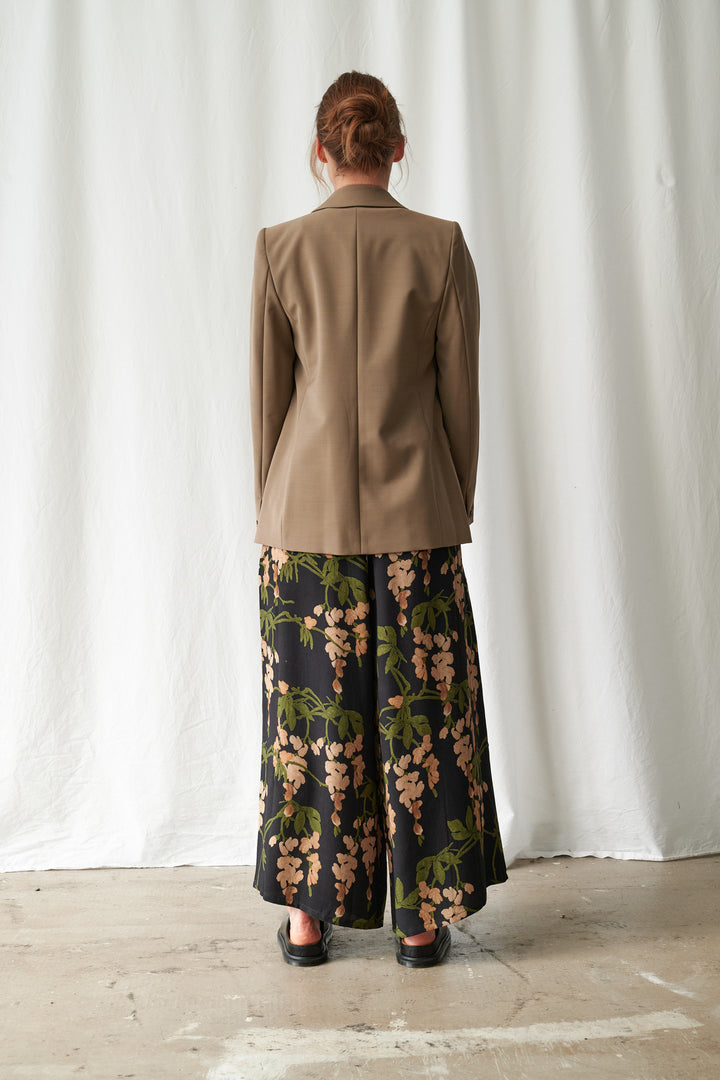 Wisteria Black Palazzo Pants - One Hundred Stars