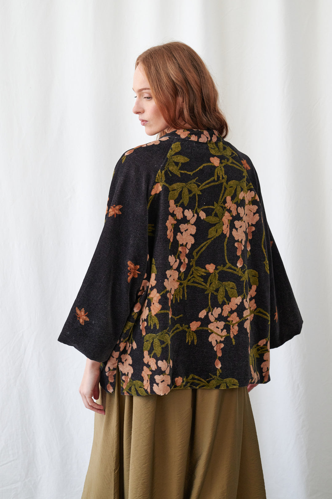 Wisteria Black Velvet Jacket - One Hundred Stars