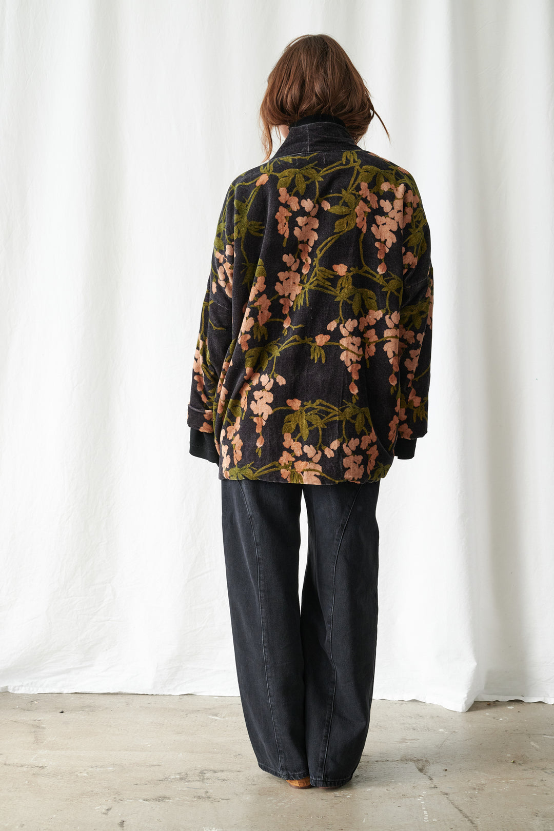 Wisteria Black Velvet Pocket Jacket - One Hundred Stars