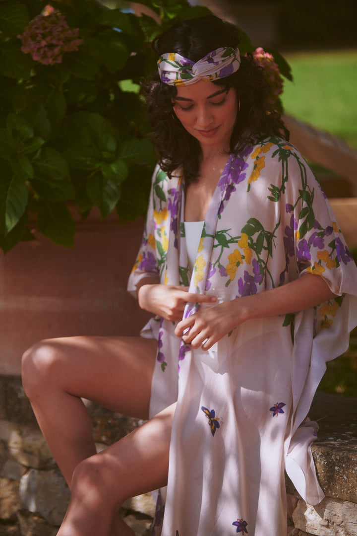 Wisteria Lilac Throwover - One Hundred Stars