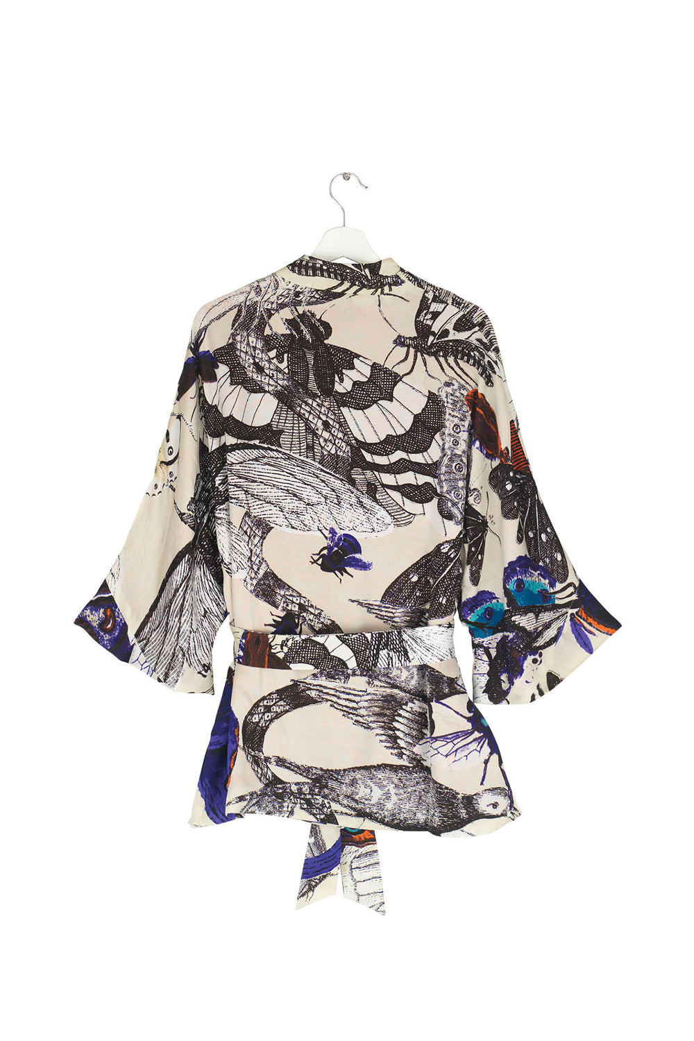 Butterflies Cobalt Wrap Jacket - One Hundred Stars