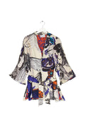 Butterflies Cobalt Wrap Jacket
