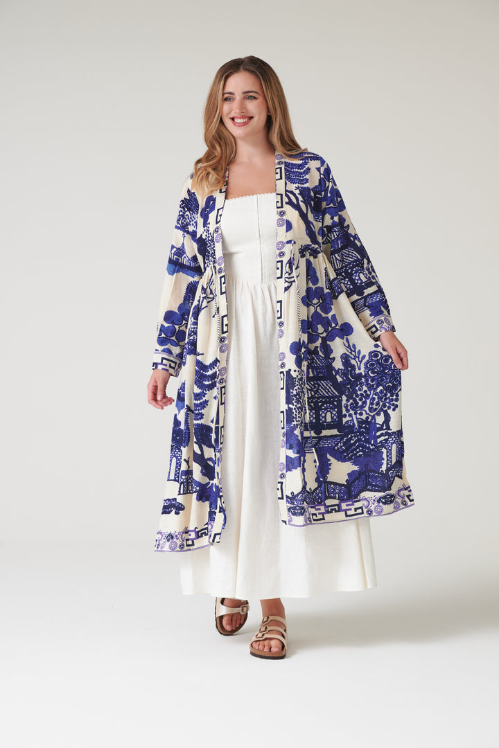 Giant Willow Blue Duster Jacket - One Hundred Stars